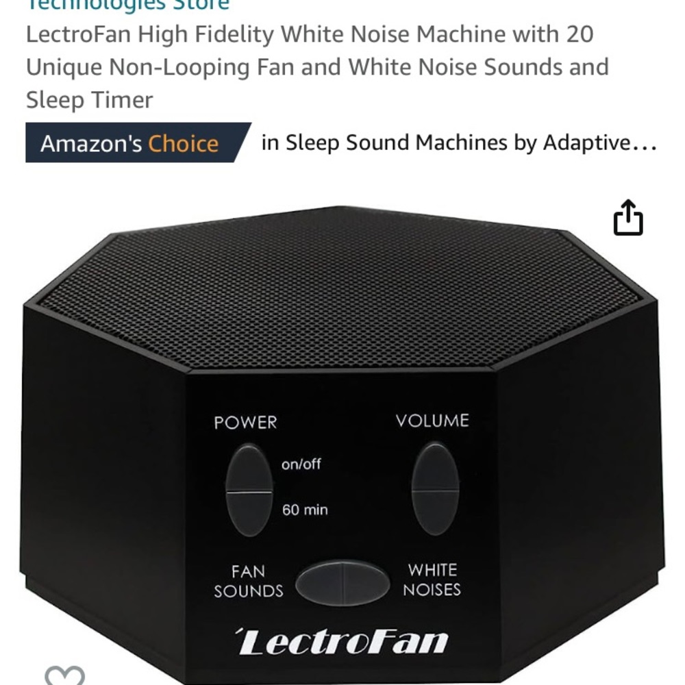 Black Lectrofan White Noise Machine